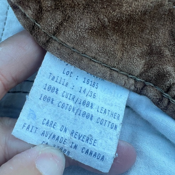 Vintage Skotts Suede Tan Washable Suede Jeans Size 36 - Picture 6 of 6